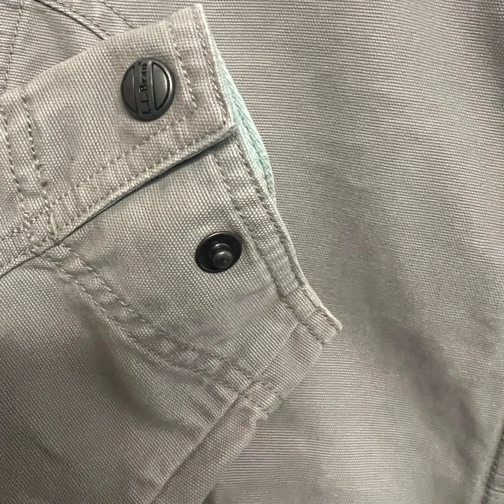 L.L. Bean VTG Women's Canvas Utility Field Full Zip Cotton Jacket Sz Medium - Picture 3 of 9